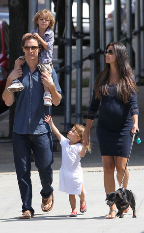 Matthew McConaughey, Camila Alves, Levi, Vida Matthew McConaughey, Camila Alves, Levi, Vida